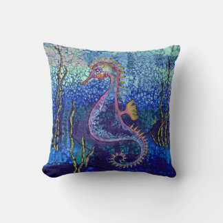 Almofada Sea Horse Throw Pillow