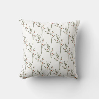 Almofada seamless botanical  simple pattern  with plants 