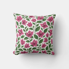 Almofada Seamless Bougainvillea Floral Pattern