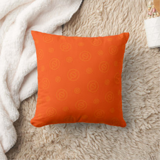 Almofada Seamless Orange Abstract Circle Pattern