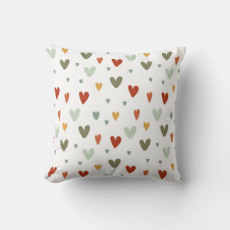 Almofada Seamless pattern colorful pastel hearts