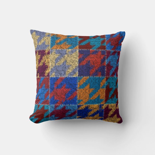 Almofada Seamless pattern. Imitation of a patchwork pattern (Frente)