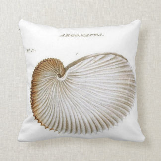 Almofada Seashell do Argonauta/praia/travesseiro decorativo