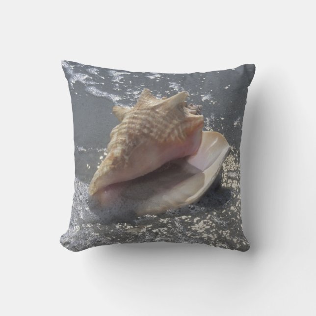 Almofada Seashell na ilha da praia | Sanibel, Florida (Frente)