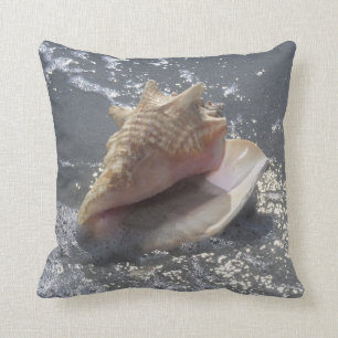 Almofada Seashell na ilha da praia   Sanibel, Florida
