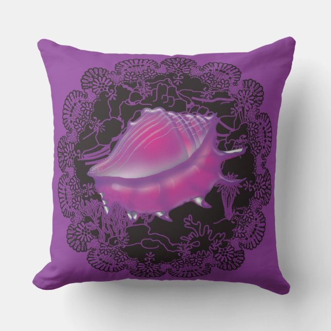 Almofada Seashell Purple (Frente)
