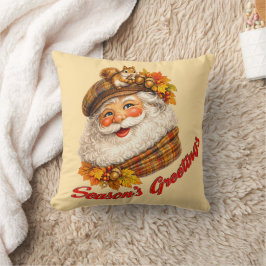 Almofada Season's Greetings - Fall Santa