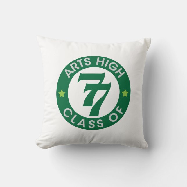 Almofada Segundo grau Arts Classe de Logotipo 77 (Frente)