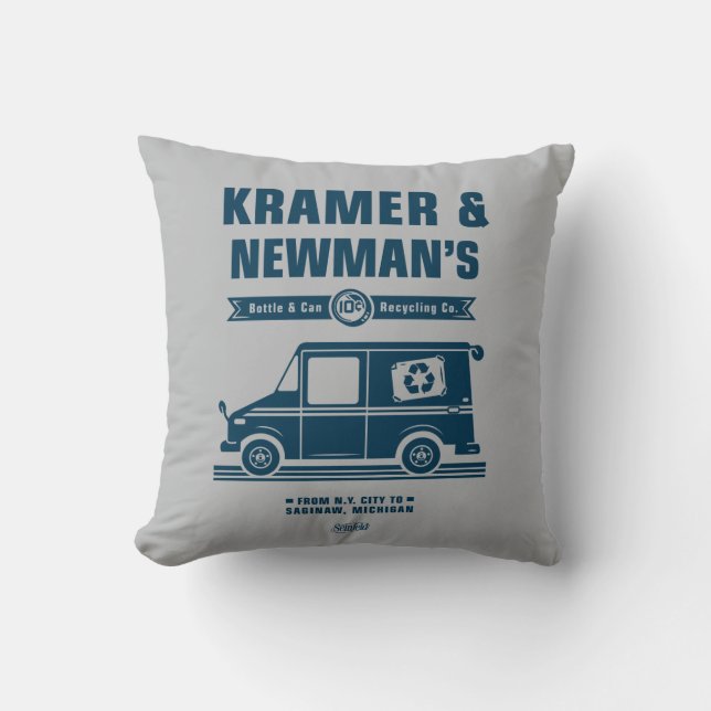 Almofada Seinfeld | Kramer & Newman's Reciclagem Co. (Frente)