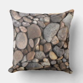Almofada Seixos e teste padrão das pedras