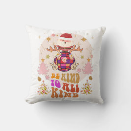 Almofada Seja gentil com os Papais noeis de Natal retrô