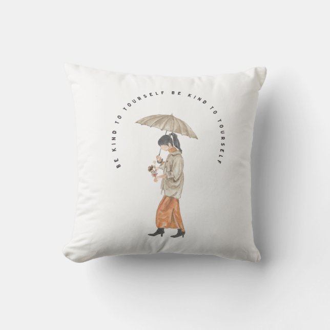 Almofada Seja gentil consigo mesmo (Frente)