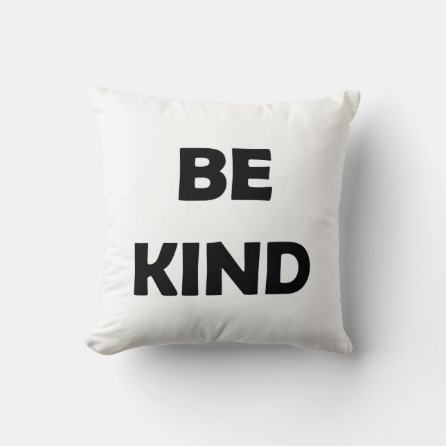 Almofada Seja gentil hoje | Citação Motivacional (Frente)