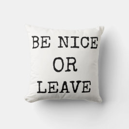 Almofada Seja legal ou saia