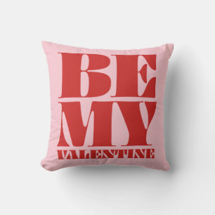 Almofada Seja meu namorados rosa vermelho