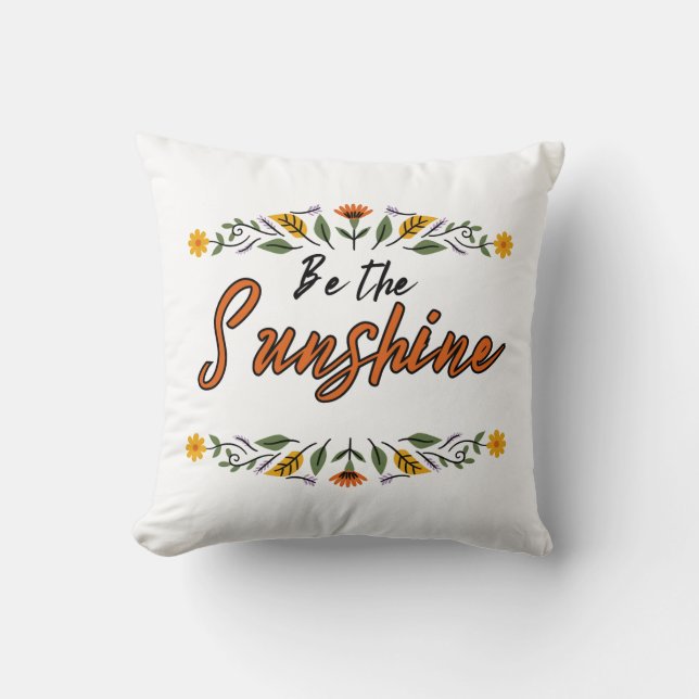 Almofada seja o sol (Frente)