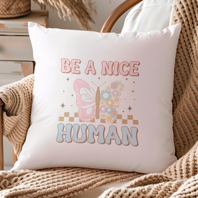 Almofada Seja Um Bom Motivador Humano Dizendo Boas Vibas (Criador carregado)