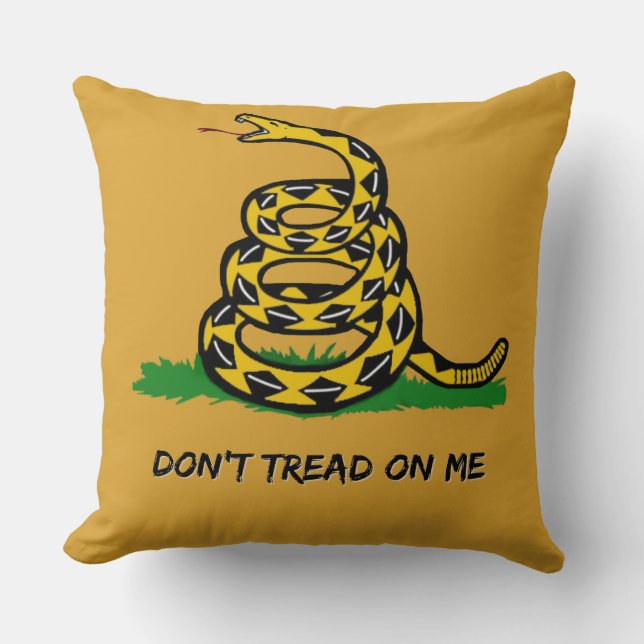 Almofada Seja um verdadeiro libertário Não me traga (Frente)