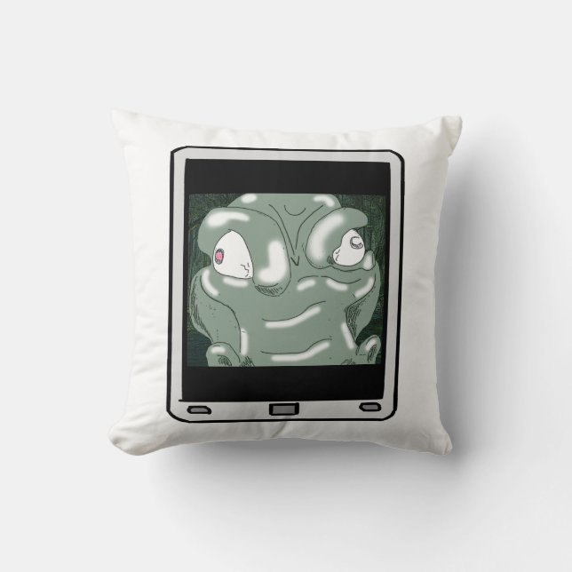 Almofada Selfie do Alligador do felpudo Express® (Frente)