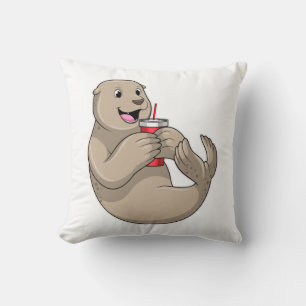 Almofada Selo com Mug com Palha