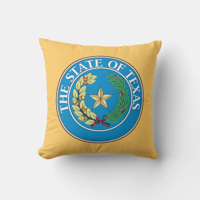 Almofada Selo do Estado do Texas (Frente)