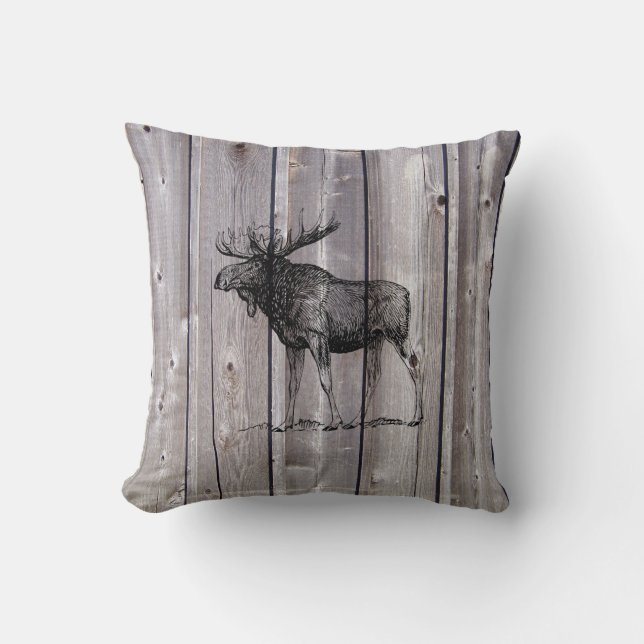 Almofada Selvagem Moose no Travesseiro decorativo russo de  (Frente)