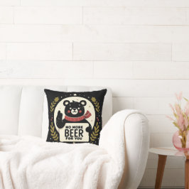 Almofada Sem cerveja para você Bear de Natal