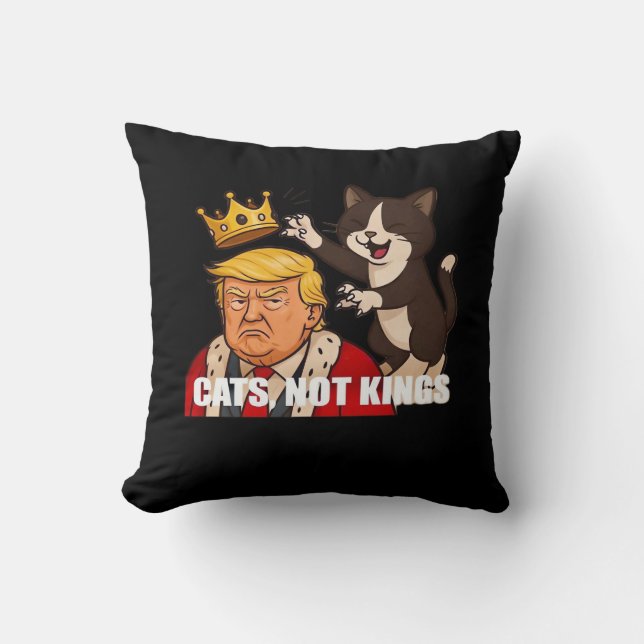 Almofada Sem Reis Anti Gatos Divertido Estilo Clássico (Frente)
