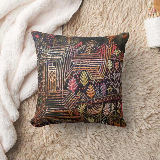 Almofada Sem título (Reconstrução), Paul Klee Abstrato Art (Cobertor)