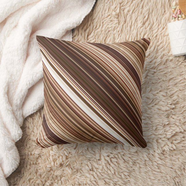 Almofada Sementes e Loucos Muitos tons de greve marrom (Cobertor)