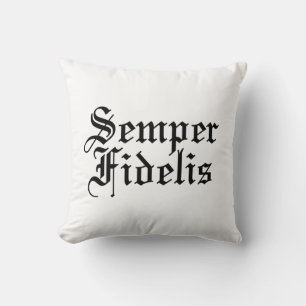Almofada Semper Fidelis - Frase Latina