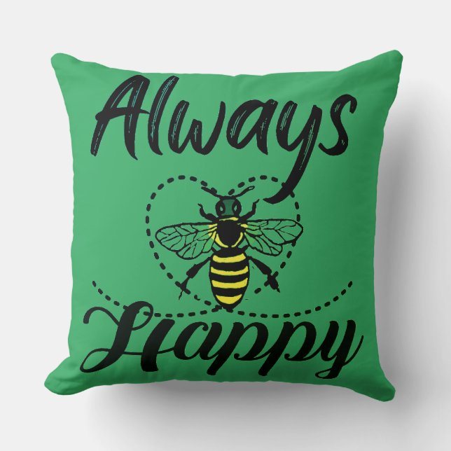 Almofada sempre seja feliz (Frente)