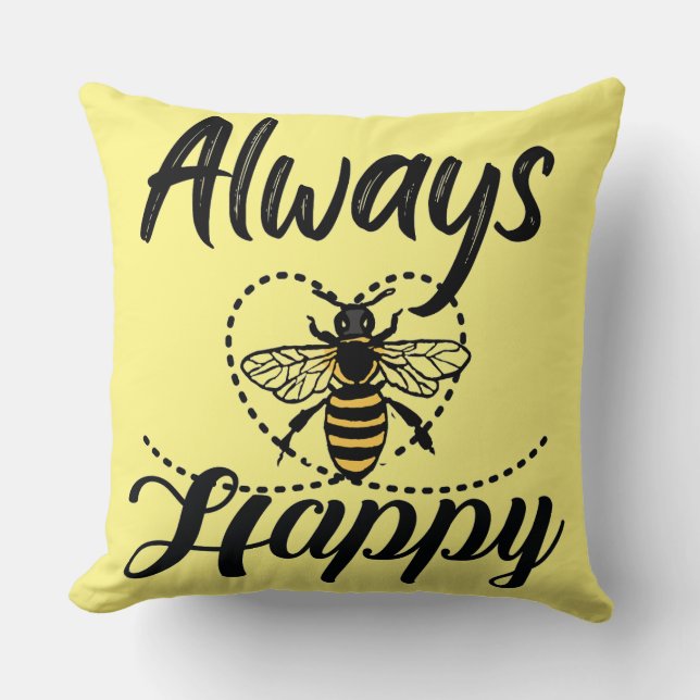 Almofada sempre seja feliz (Frente)