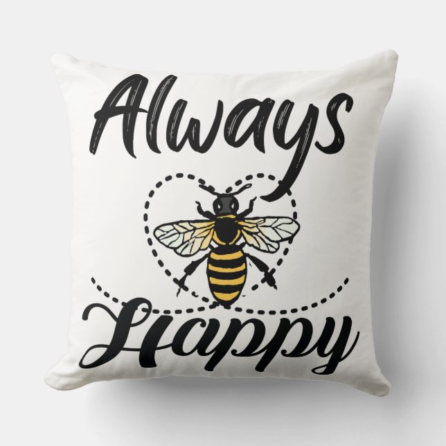 Almofada sempre seja feliz (Frente)
