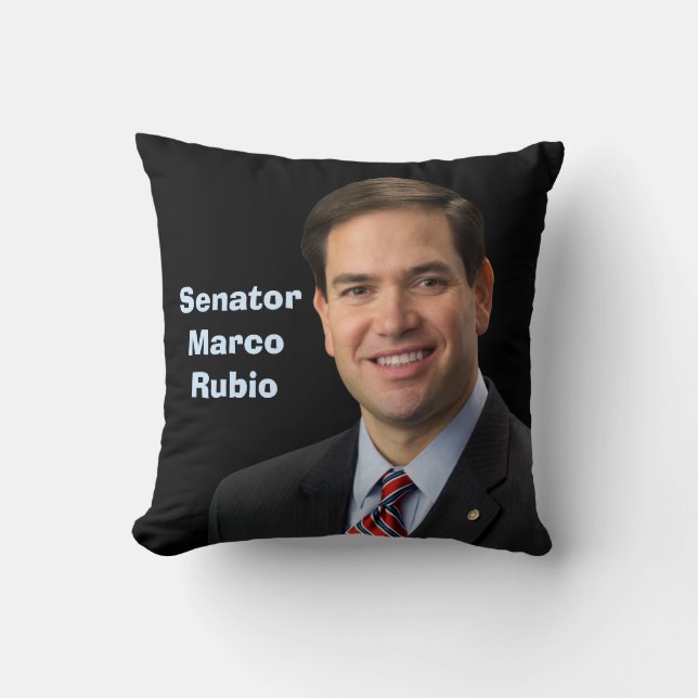 Almofada Senador Marco Rubio 2016 - veja ambos os lados (Frente)