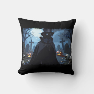 Almofada Senhor do Corvo - Design Gótico de Halloween