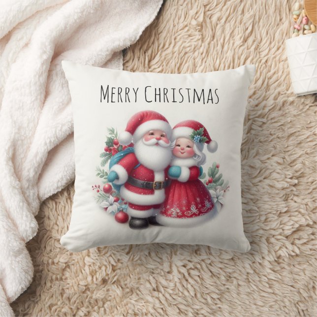 Almofada Senhor e Senhora Papai Noel (Cobertor)