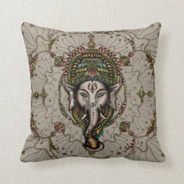 Almofada Senhor Ganesha - cor em canvas
