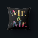 Almofada Senhor & Senhor Festa de Despedida de Solteiro Cas<br><div class="desc">Senhor & Senhor Festa de Despedida de Solteiro Casamento Gay</div>