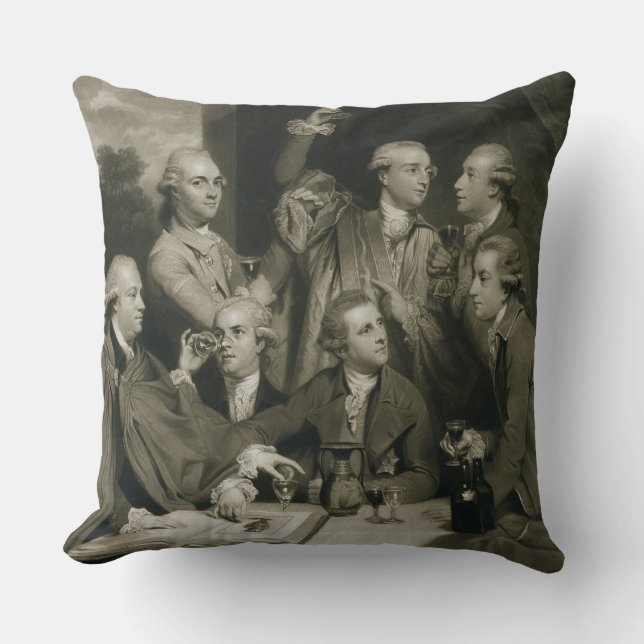 Almofada Senhor William Hamilton (1730-1803) com o outro (Frente)