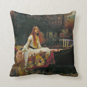 Almofada Senhora de Shalott na Água