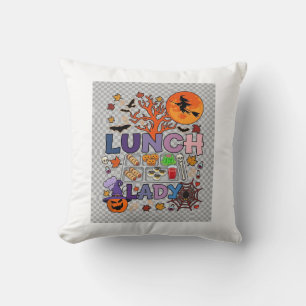 Almofada Senhora do Almoço Halloween Bruxa Lua Abóbora_1