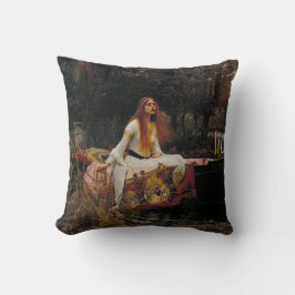 Almofada Senhora do Shallot por John William Waterhouse