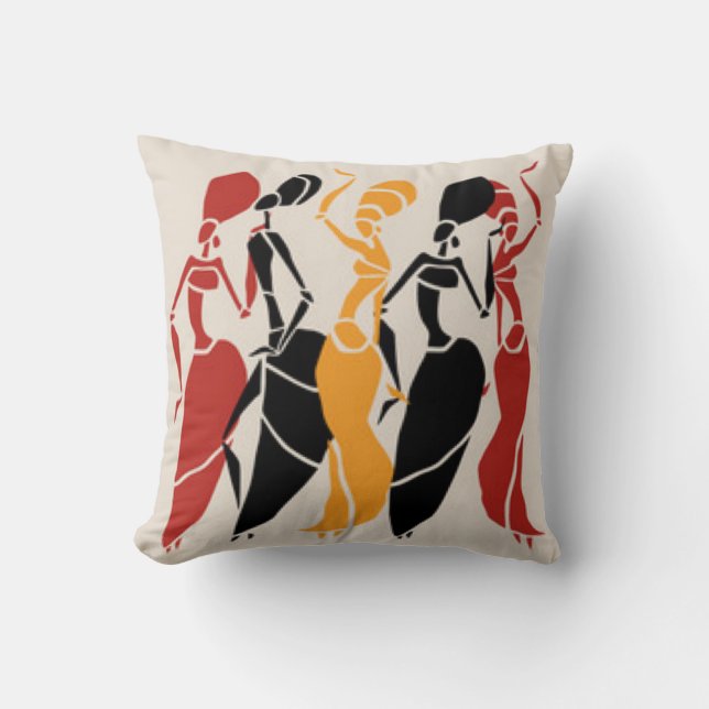 Almofada Senhoras da dança de África (Frente)
