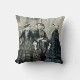 Almofada Senhoras Vintage, vitoriana moça-moda
