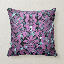 Almofada Sequência Violeta Roxo Violeta De Damasco Aquático