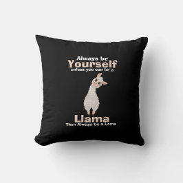 Almofada Ser sempre um Amante de os animais Llama