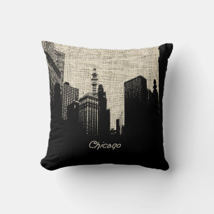 Almofada Serapilheira Chicago retro