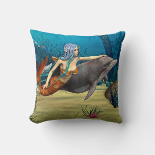 Almofada Sereia com Golfinho