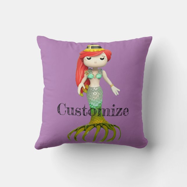 Almofada Sereia Cuja Sereia É Gastante, Thunder_Cove (Verso)